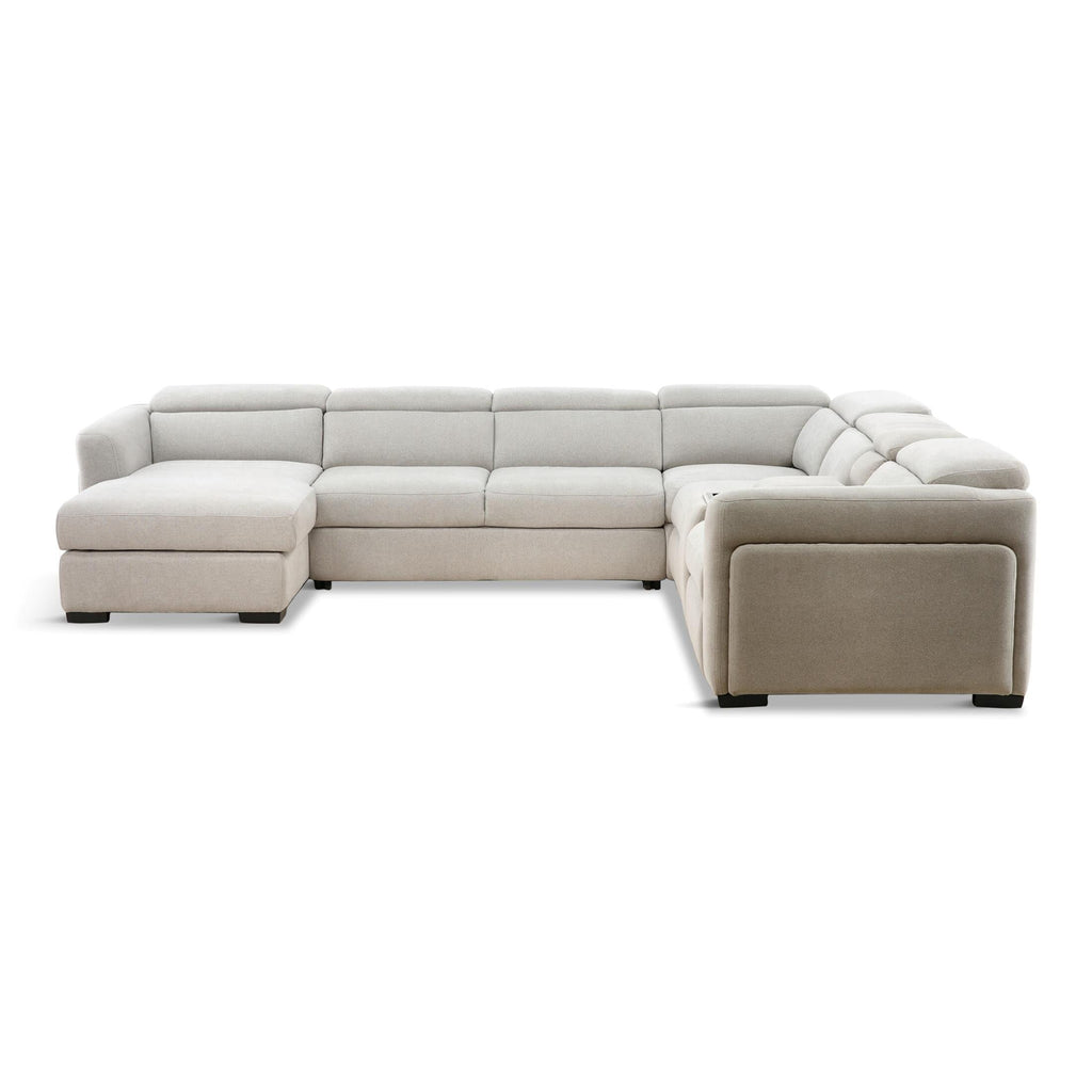 Tuscany 6-Piece Power Reclining Sleeper Sectional with Chaise