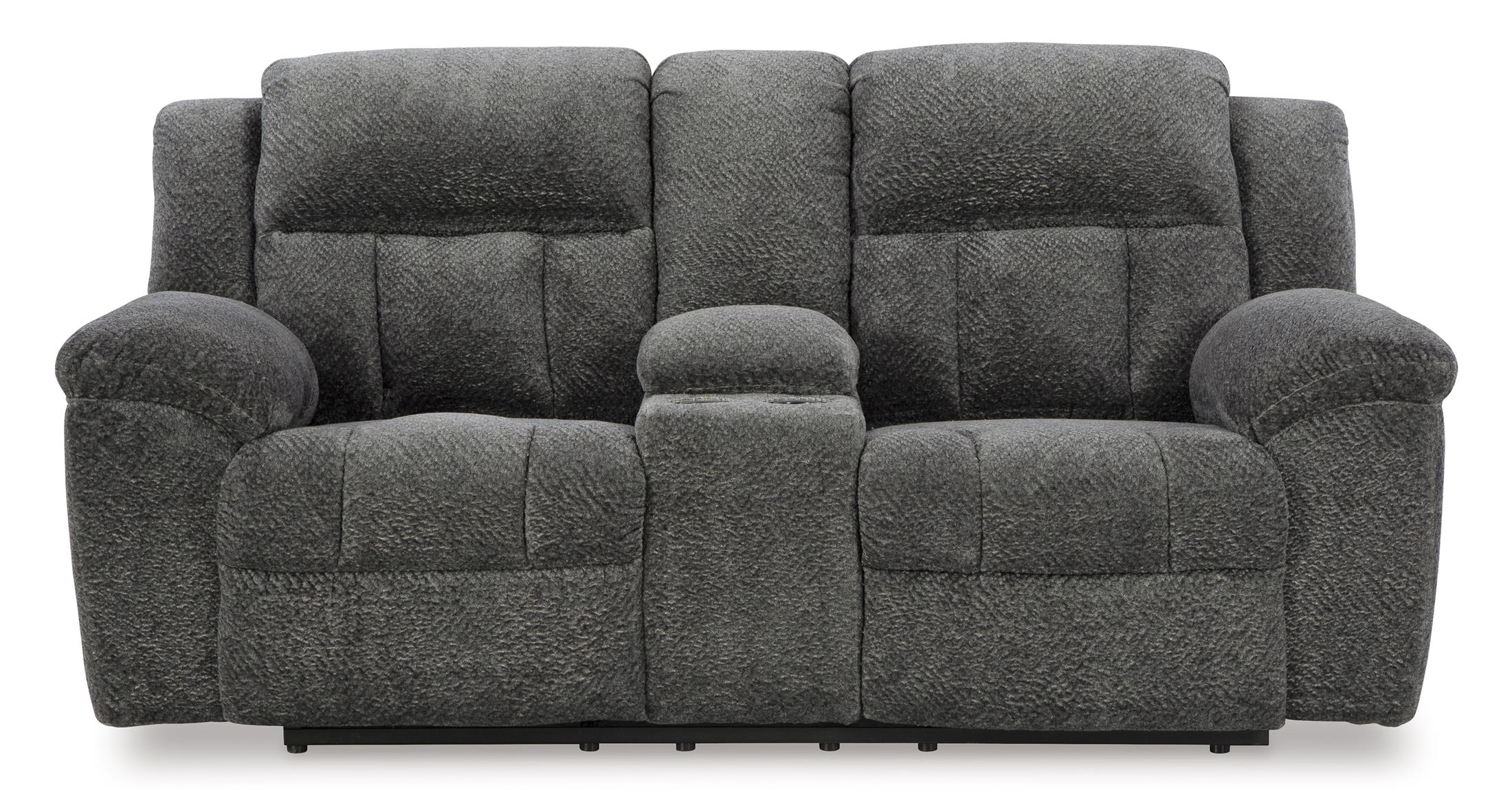 Frohn Reclining Console Loveseat - Fabric