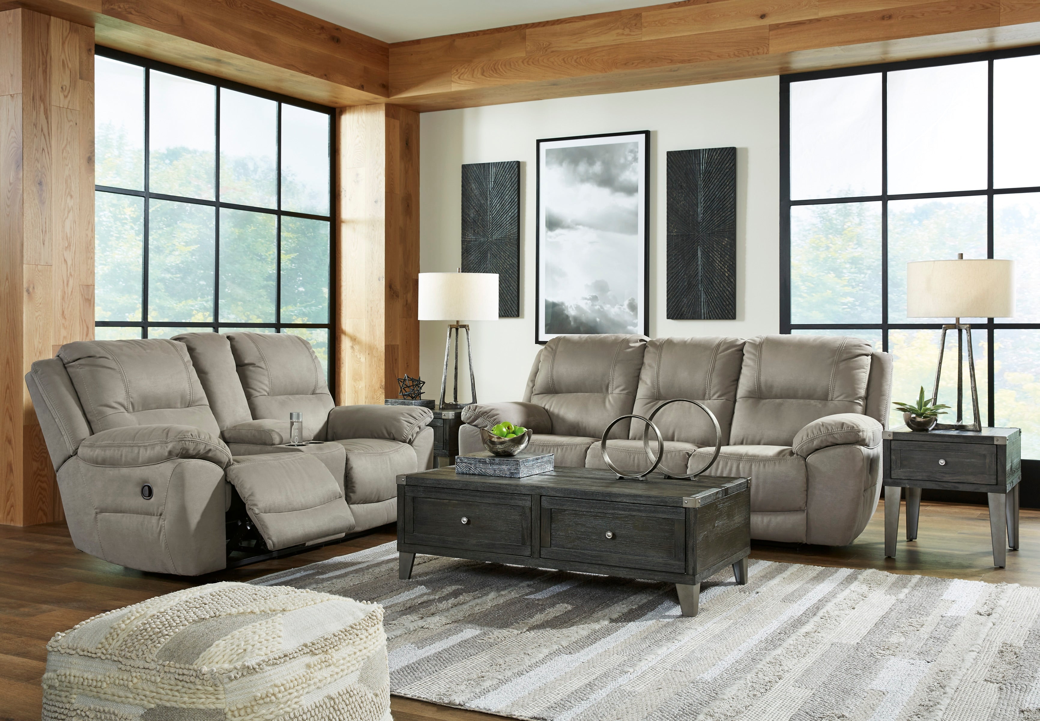 Next-Gen Gaucho Reclining Loveseat with Console - Fabric