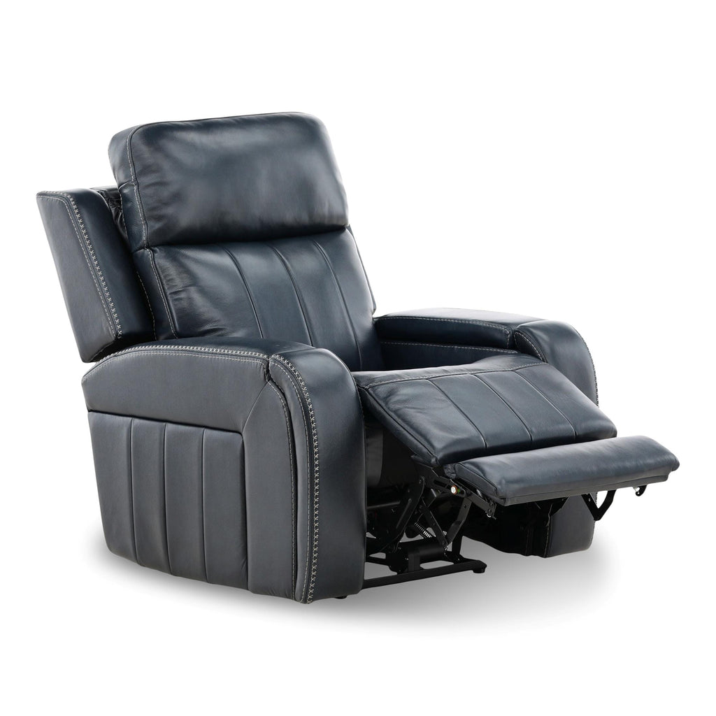 Hampton Leather Home Theater Power Recliner - Reclining