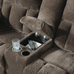 Frohn Reclining Console Loveseat - Fabric