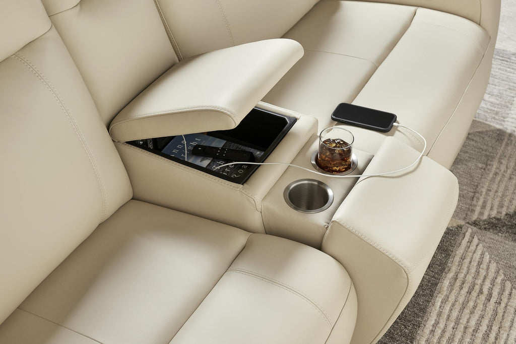 Newport 6-Piece Leather Power Reclining Sectional - Set