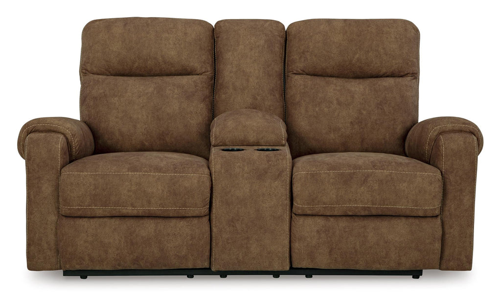 Edenwold Reclining Console Loveseat - Fabric