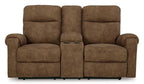 Edenwold Reclining Console Loveseat - Fabric
