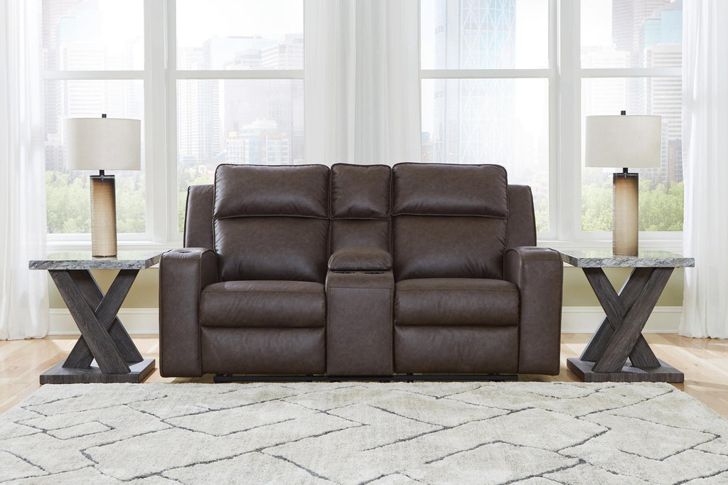 Lavenhorne Reclining Loveseat with Console - Fabric