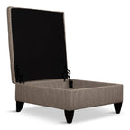 Enfield Storage Ottoman - Fabric