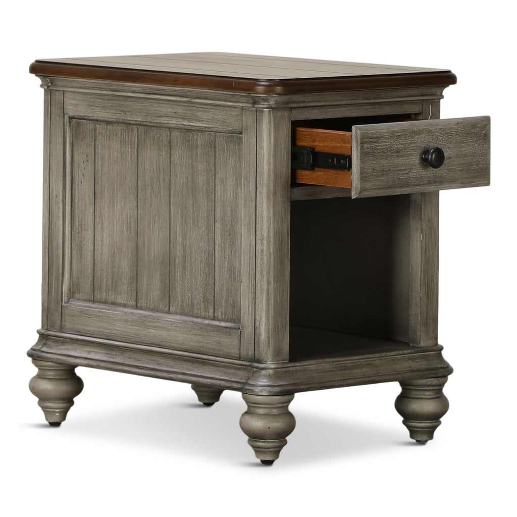 Farmhouse Chairside End Table - Indoor