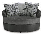 Brixley Pier Oversized Swivel Accent Chair - Fabric