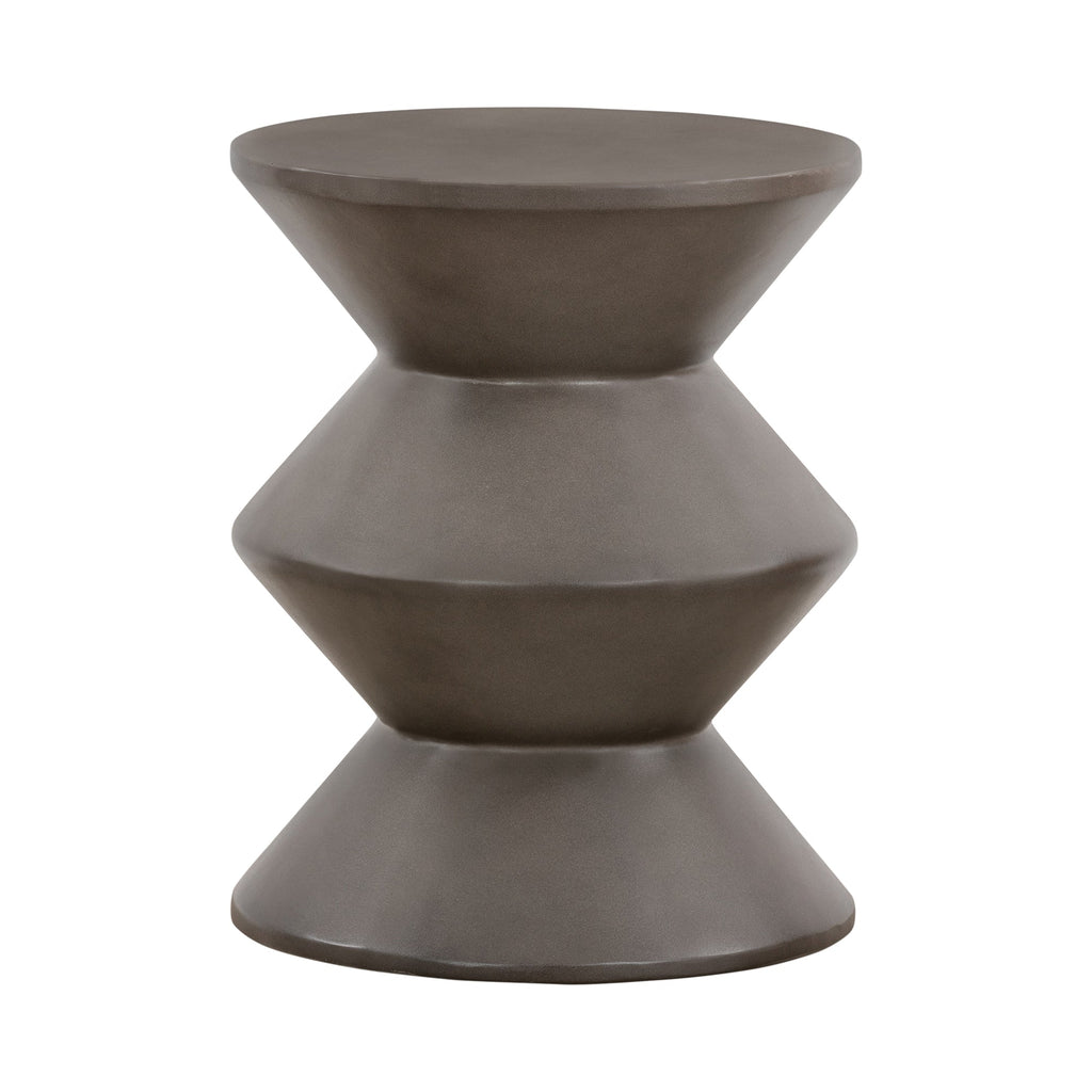 Lizzie Concrete Indoor Outdoor Accent Stool End Table - Coffee Table
