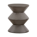 Lizzie Concrete Indoor Outdoor Accent Stool End Table - Coffee Table