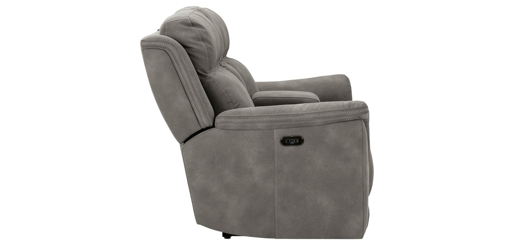 Next-Gen DuraPella Power Reclining Loveseat with Console - Fabric