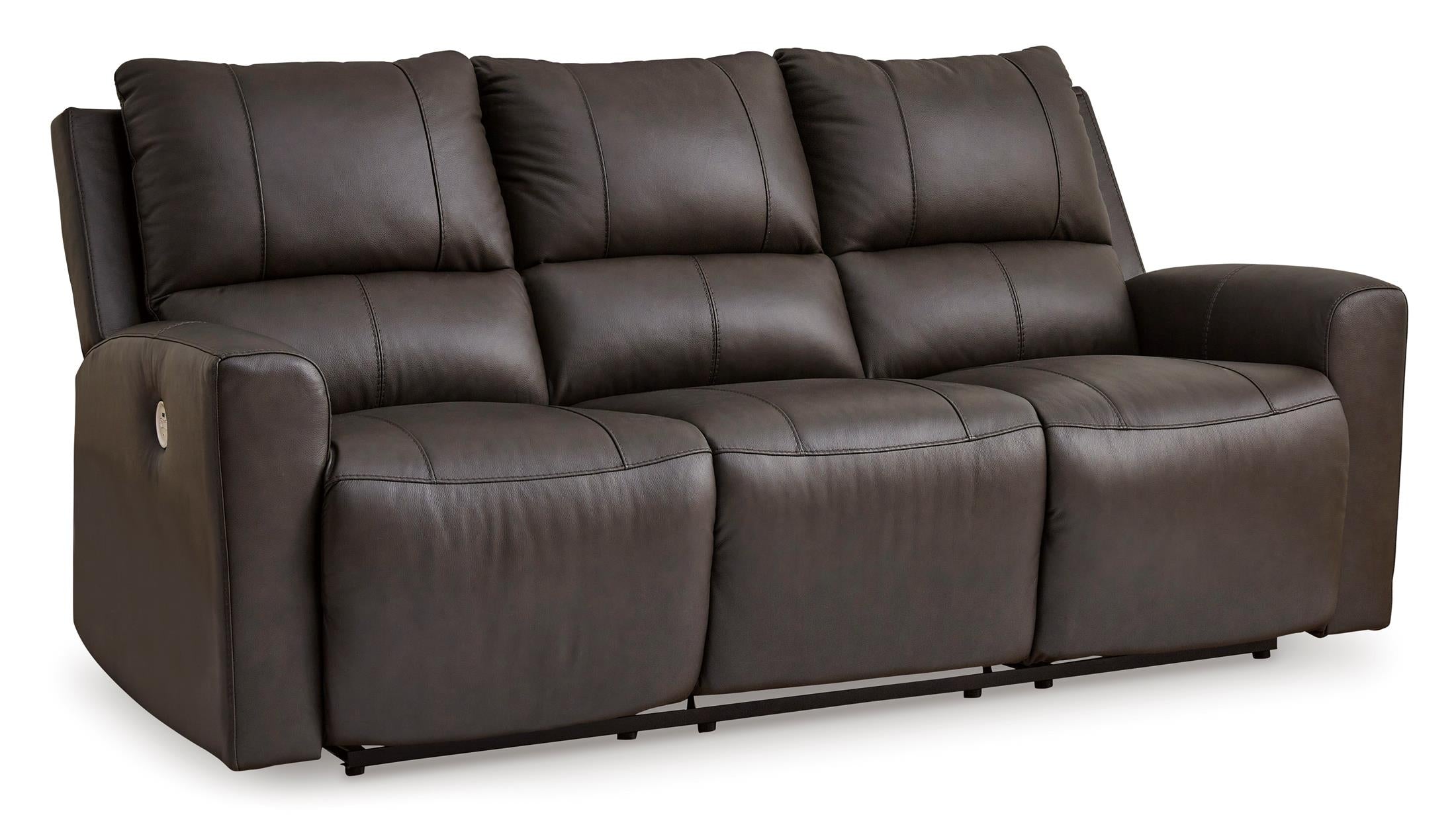 Boxmere Leather Power Reclining Sofa - Fabric