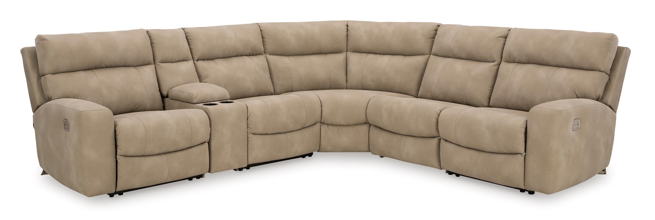 Next-Gen DuraPella 6-Piece Power Reclining Console Sectional