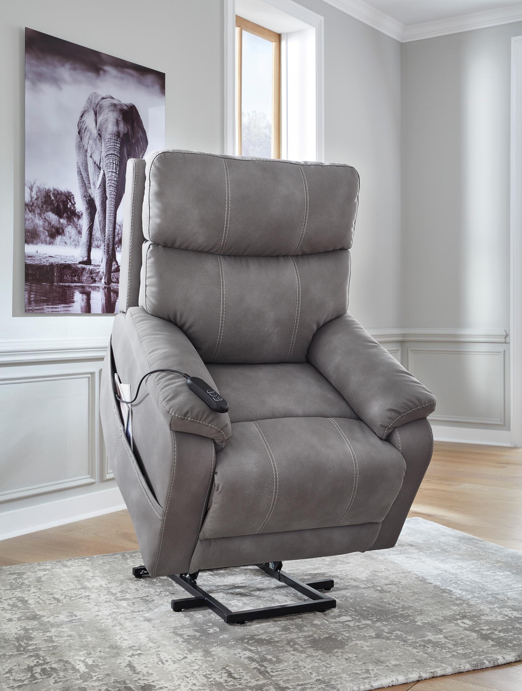 Next-Gen Durapella Power Lift Recliner - Reclining