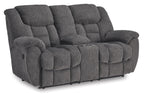 Foreside Reclining Console Loveseat - Fabric