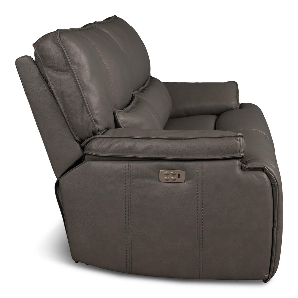 Bozeman Power Reclining Sofa with Power Headrests - Leather
