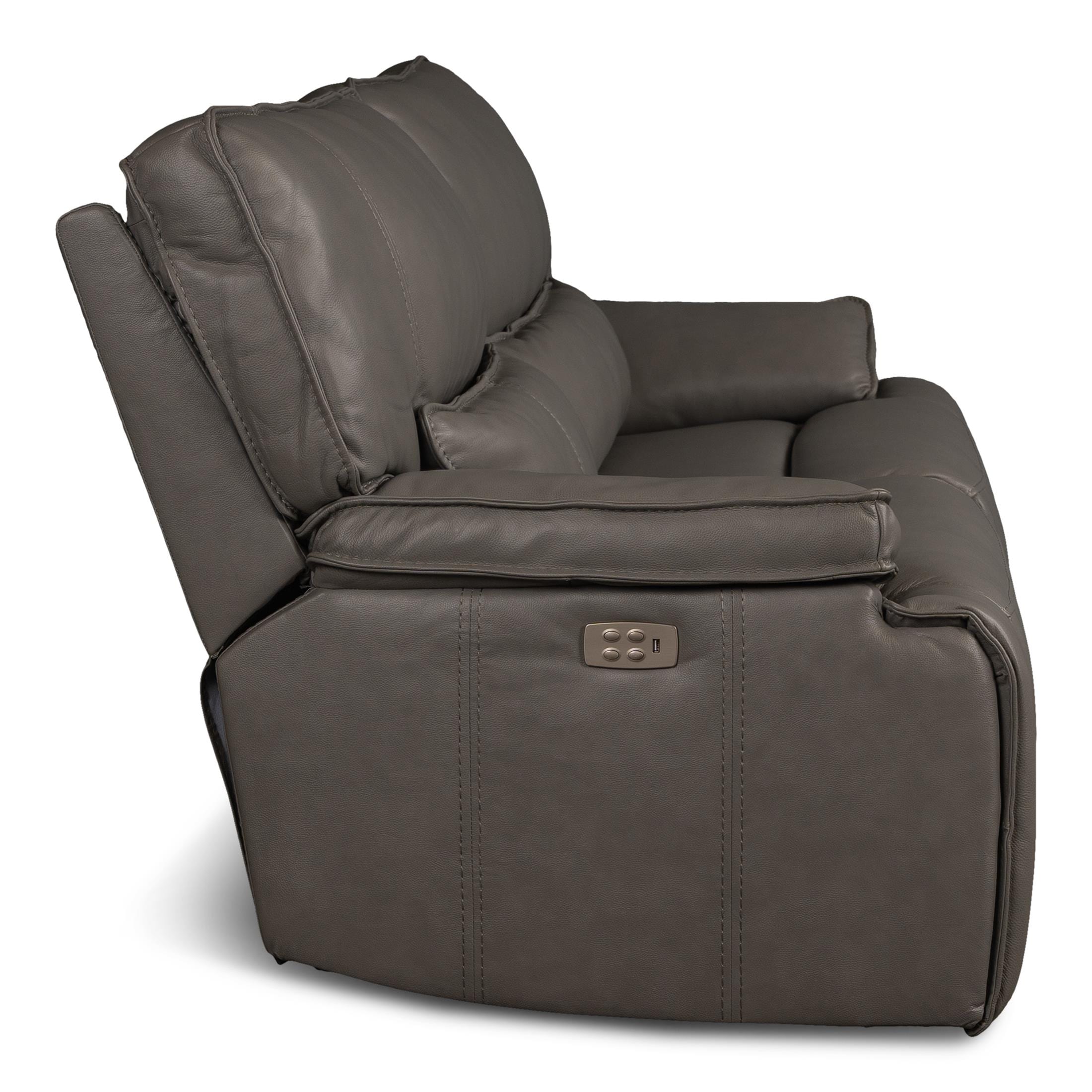 Bozeman Power Reclining Sofa with Power Headrests - Leather