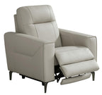 Parkside Heights Leather Power Recliner - Dove Gray
