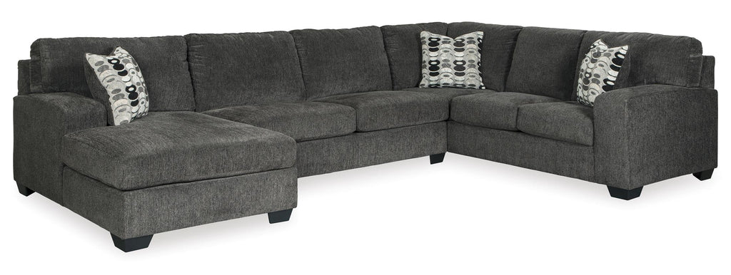 Ballinasloe 3-Piece Smoke Sectional with Chaise - Set