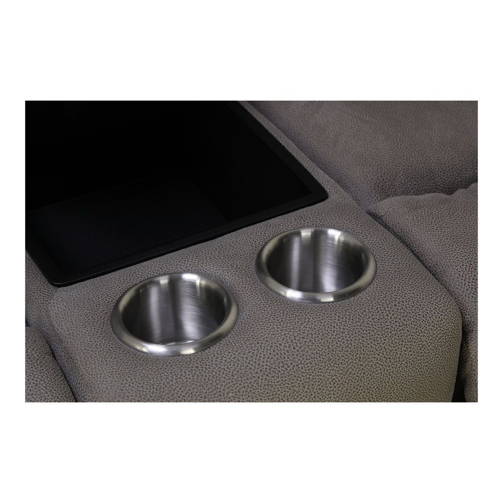 Darby Power Reclining Loveseat with Console - Fabric