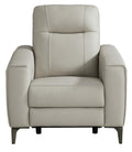 Parkside Heights Leather Power Recliner - Dove Gray