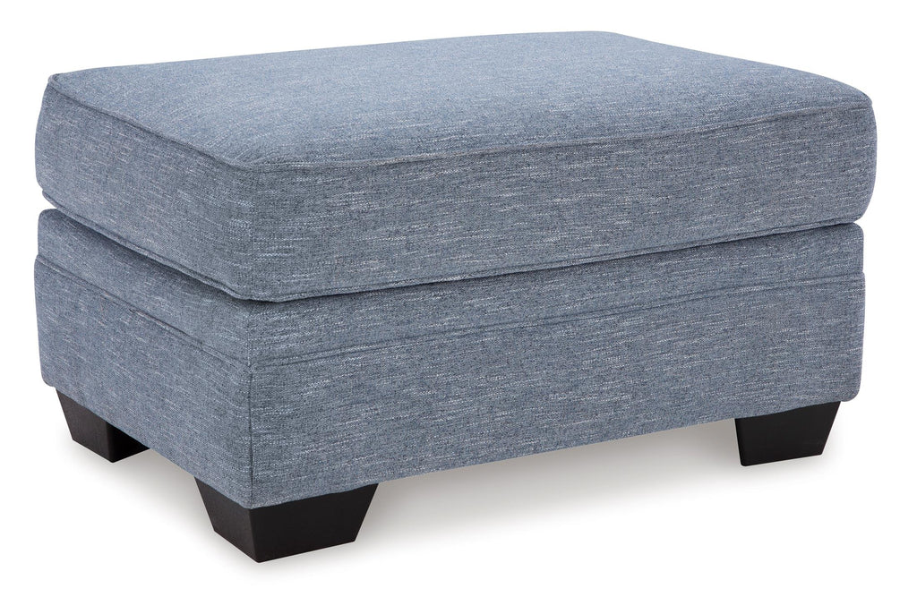 Carissa Manor Ottoman - Fabric