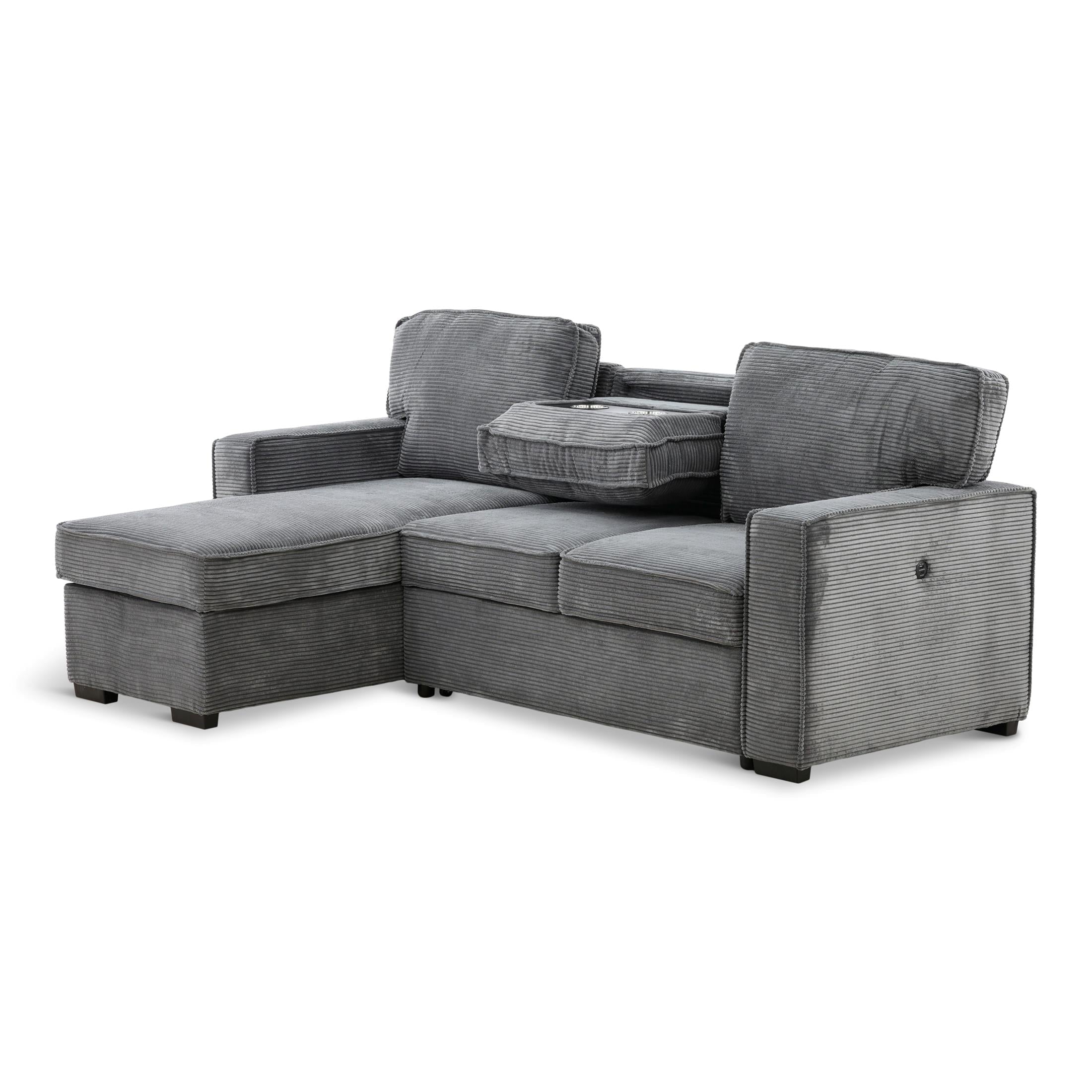Amir 2-Piece Sectional with Sofa Bed - Set