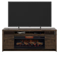 McCalloway 75 TV Stand with Electric Fireplace - Set