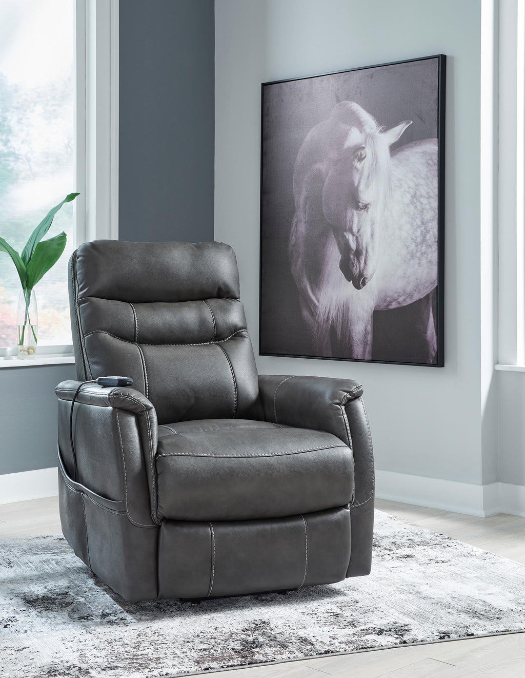 Strawbill Power Lift Recliner - Reclining