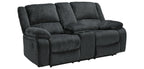 Draycoll Reclining Loveseat with Console - Fabric
