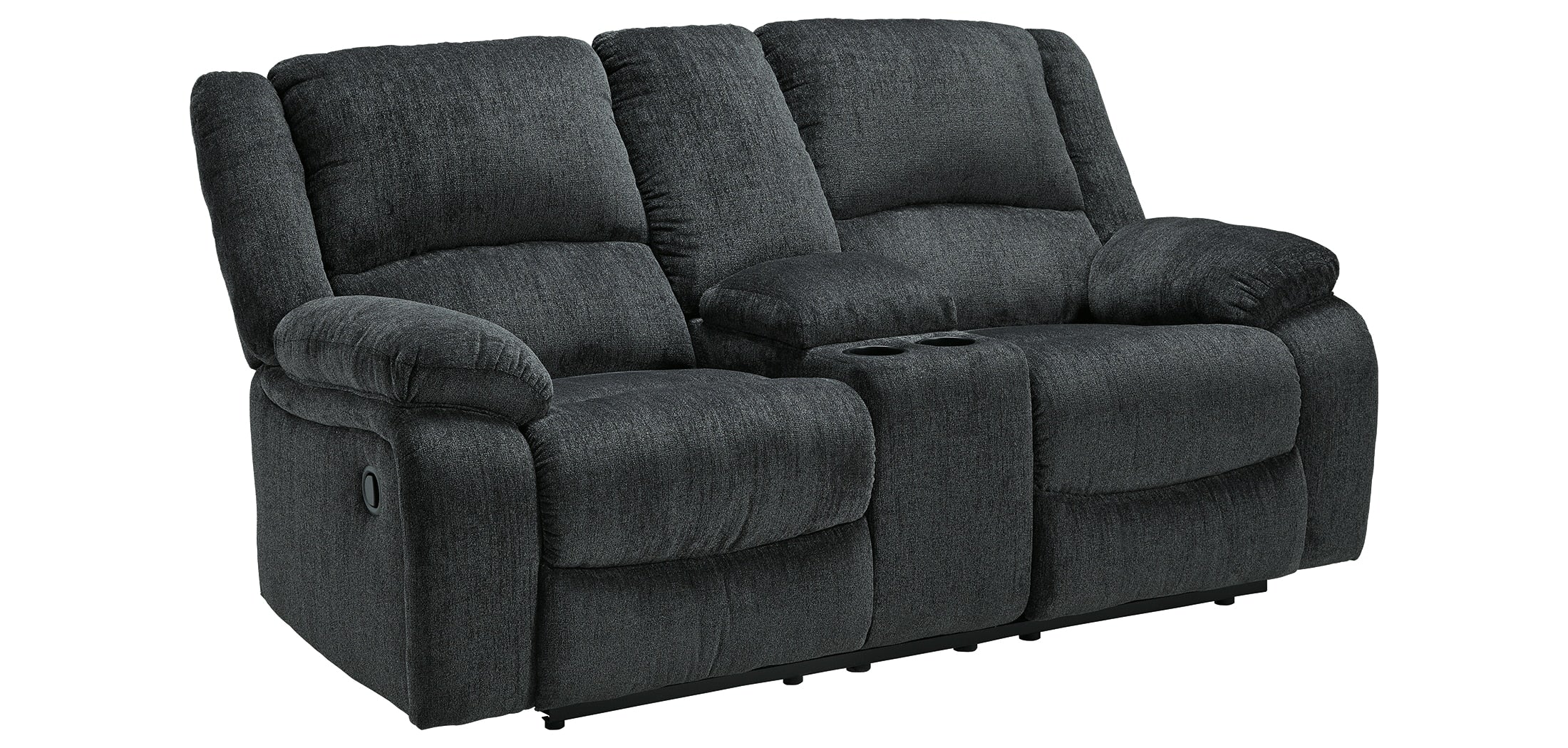Draycoll Reclining Loveseat with Console - Fabric