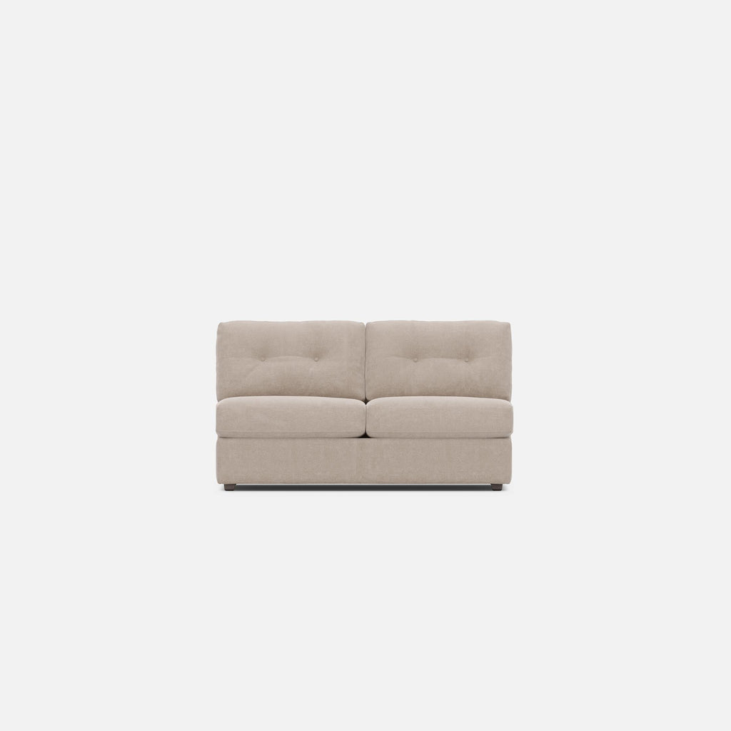 Modular One Armless Full Memory Foam Sleeper Sofa - Fabric