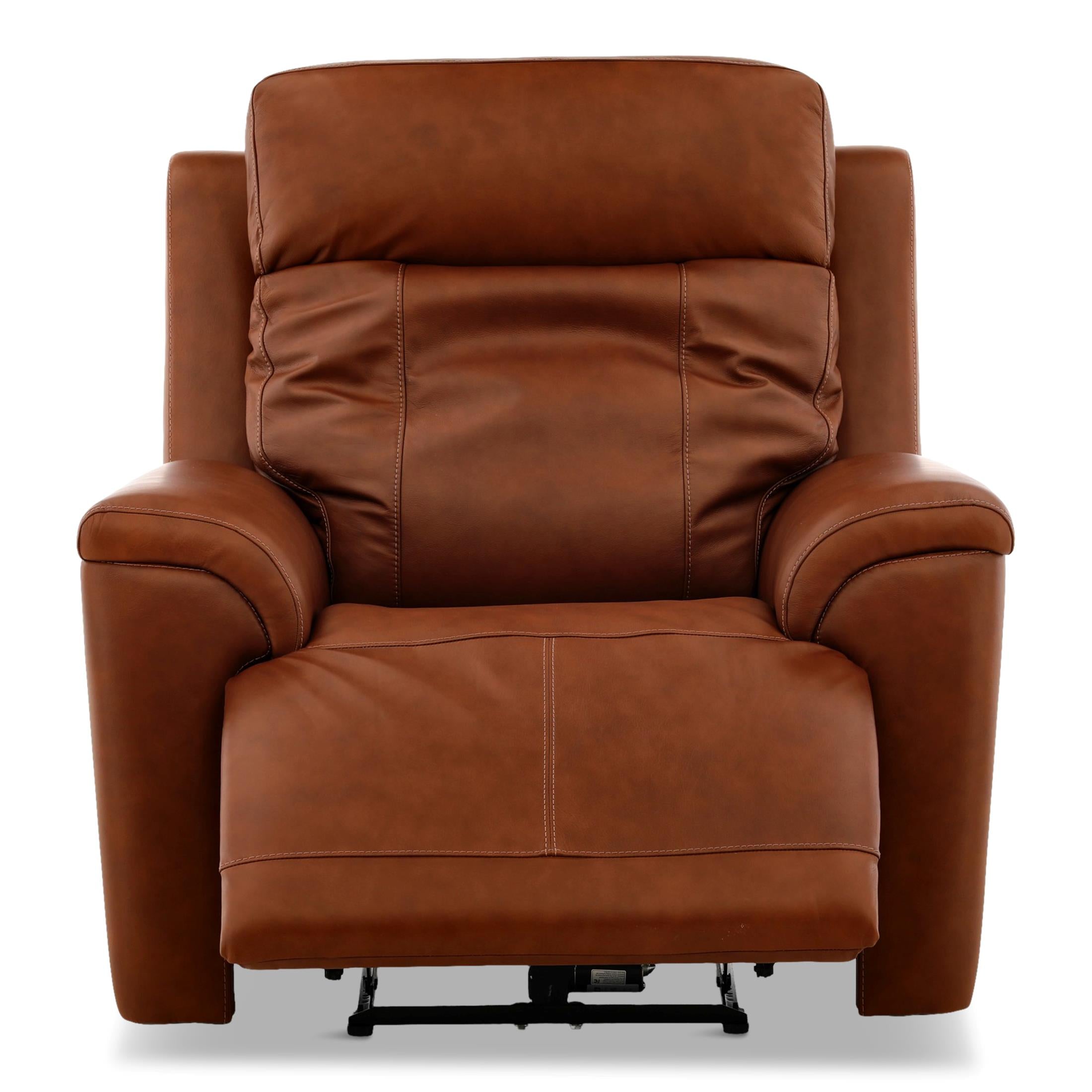 Adrian Leather Power Recliner - Reclining