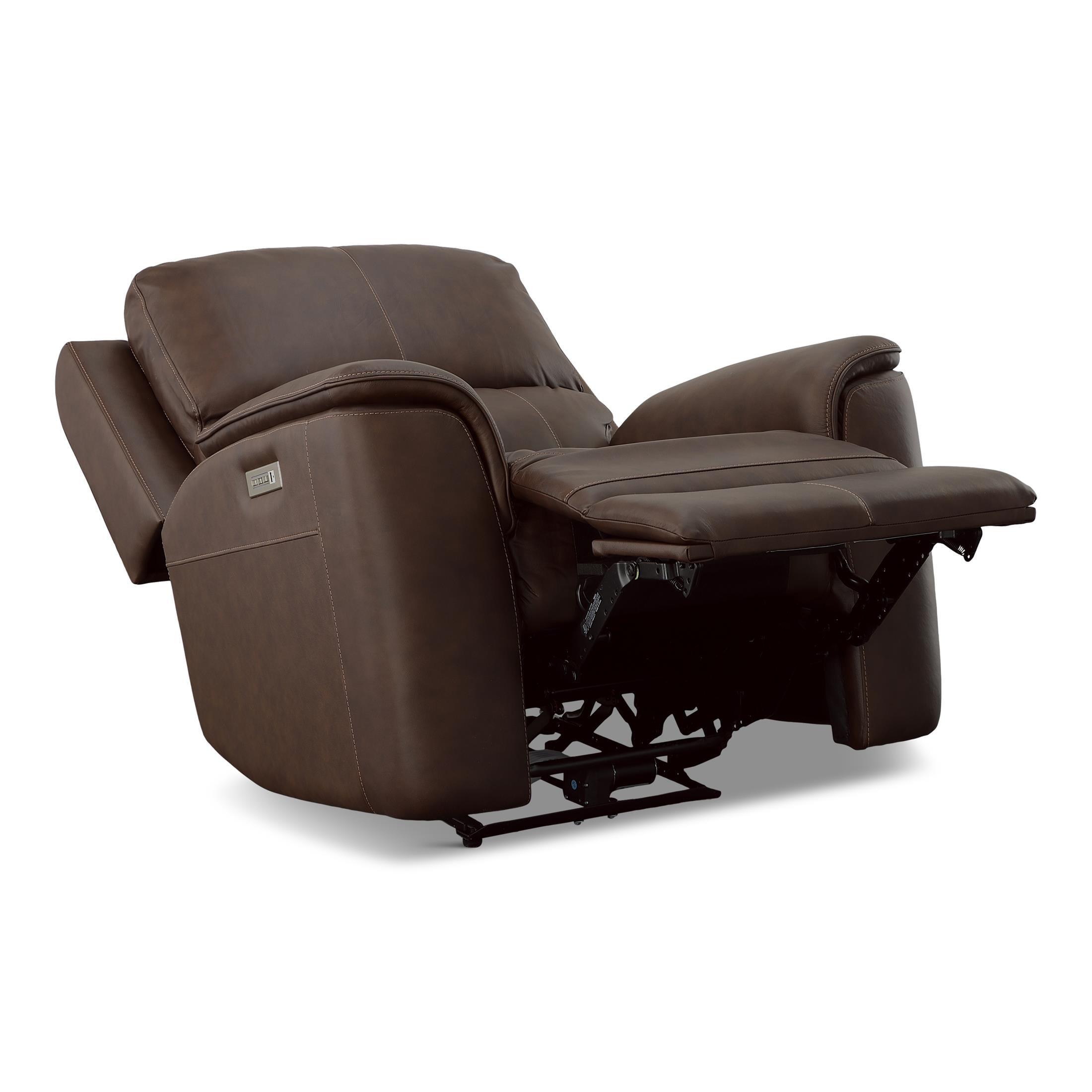 Carmen Leather Power Recliner - Reclining