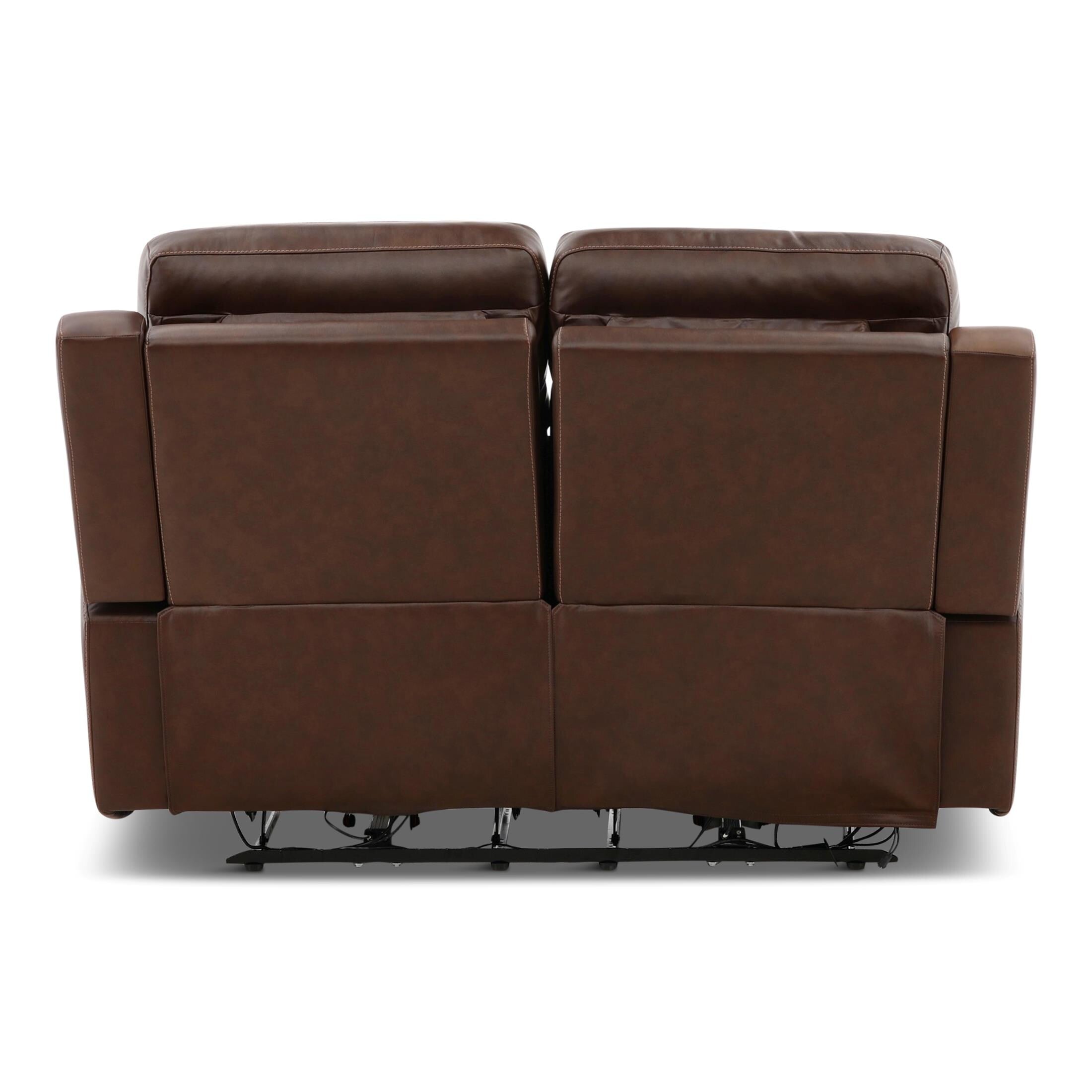 Adrian Leather Power Reclining Loveseat - Indoor