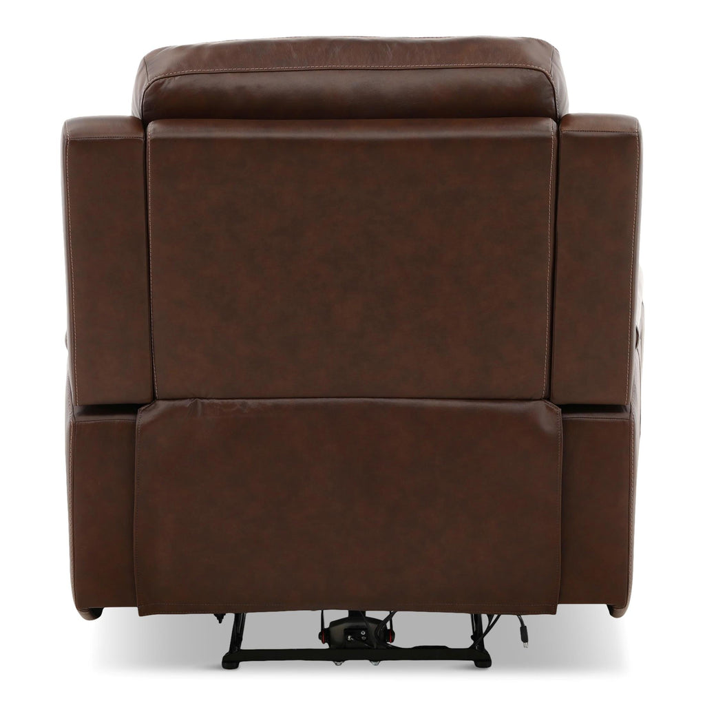 Adrian Leather Power Recliner - Reclining
