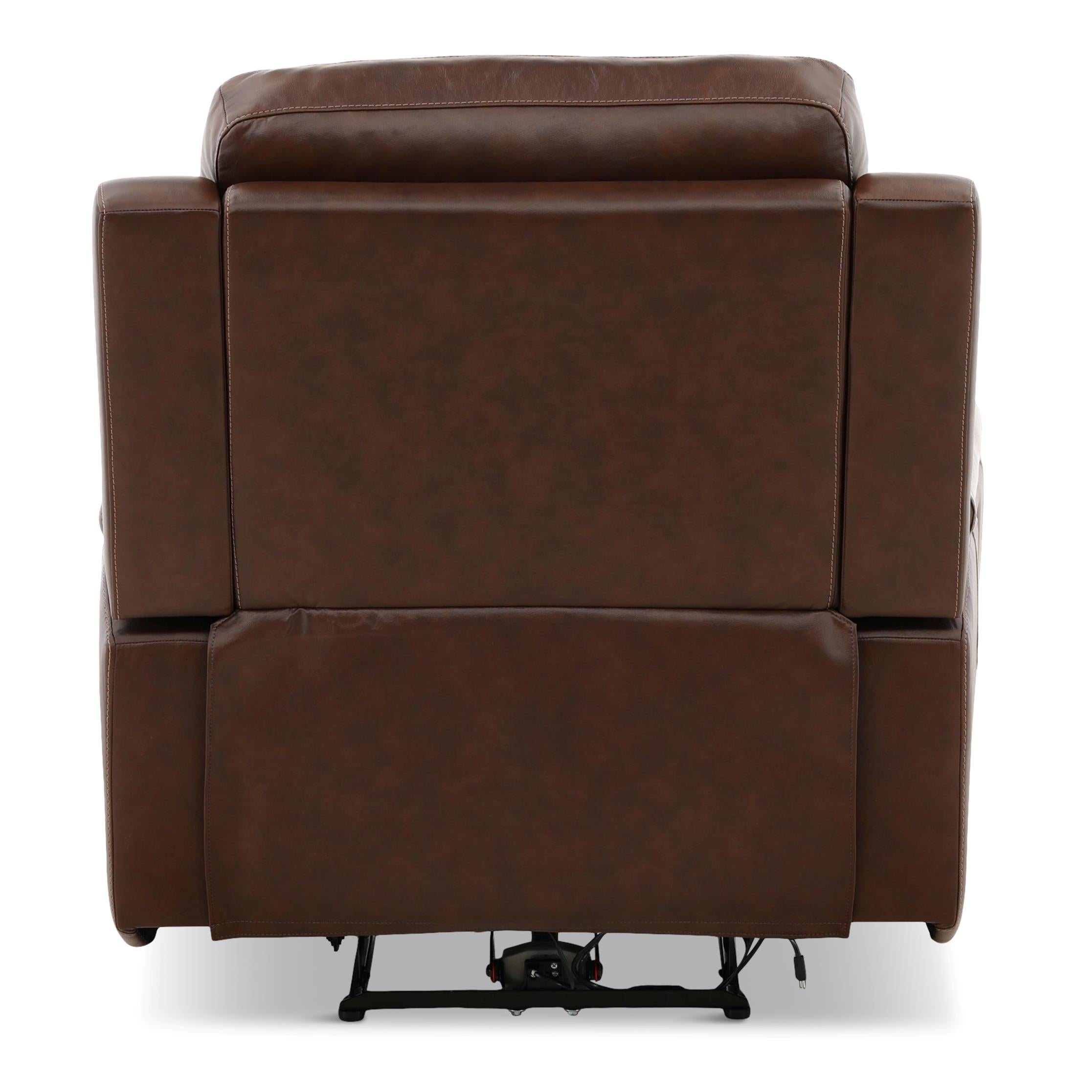Adrian Leather Power Recliner - Reclining