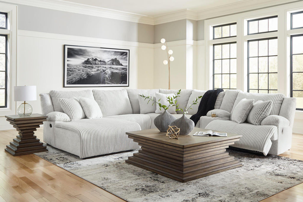 Top Tier Left-Facing 6-Piece Reclining Sectional with Chaise