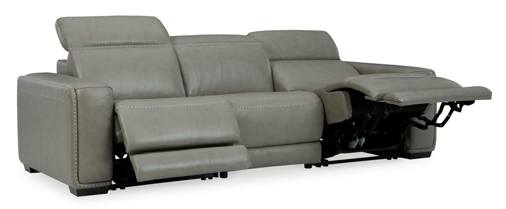 Correze 3-Piece Dual Power Leather Reclining Modular Sofa - Set