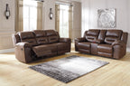 Stoneland Reclining Loveseat with Console - Fabric