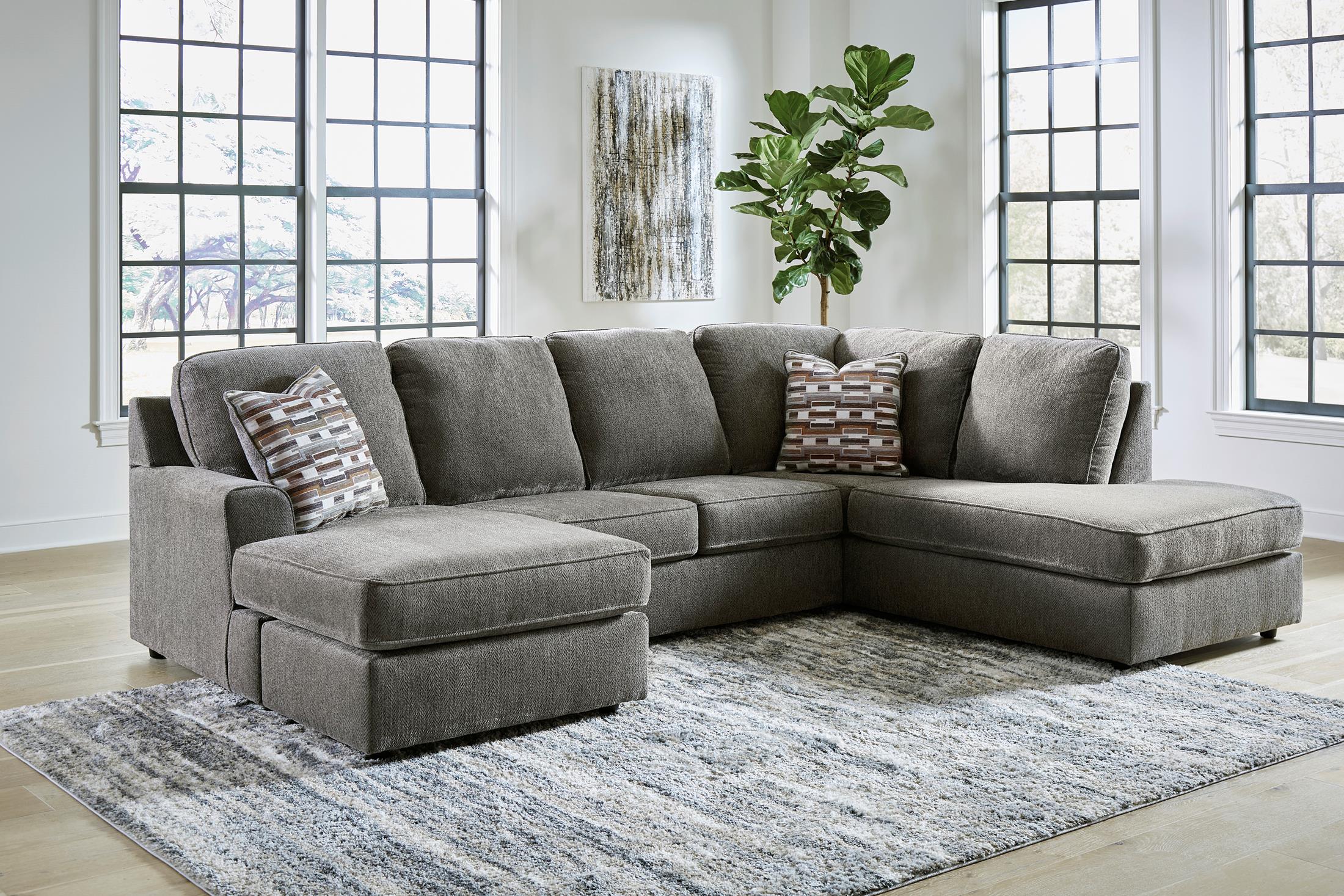 O'Phannon 2-Piece Right-Facing Sectional with Chaise - Putty