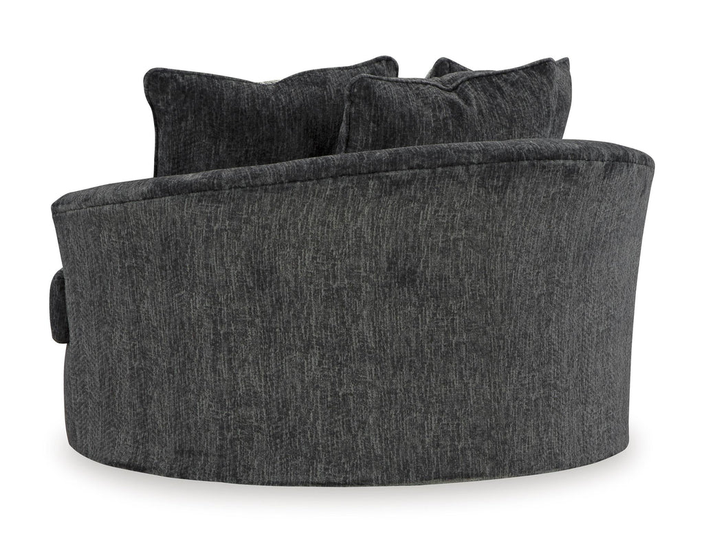 Biddeford Oversized Swivel Accent Chair - Fabric