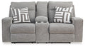 Biscoe Power Reclining Loveseat - Fabric