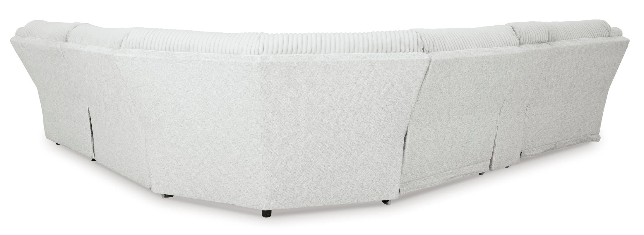 Top Tier Right Facing 6-Piece Reclining Sectional with Chaise - Alloy