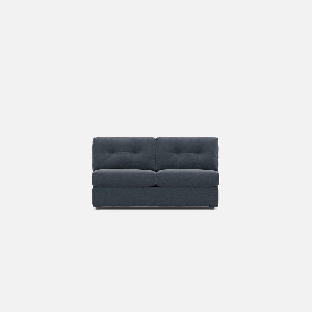 Modular One Armless Full Memory Foam Sleeper Sofa - Fabric