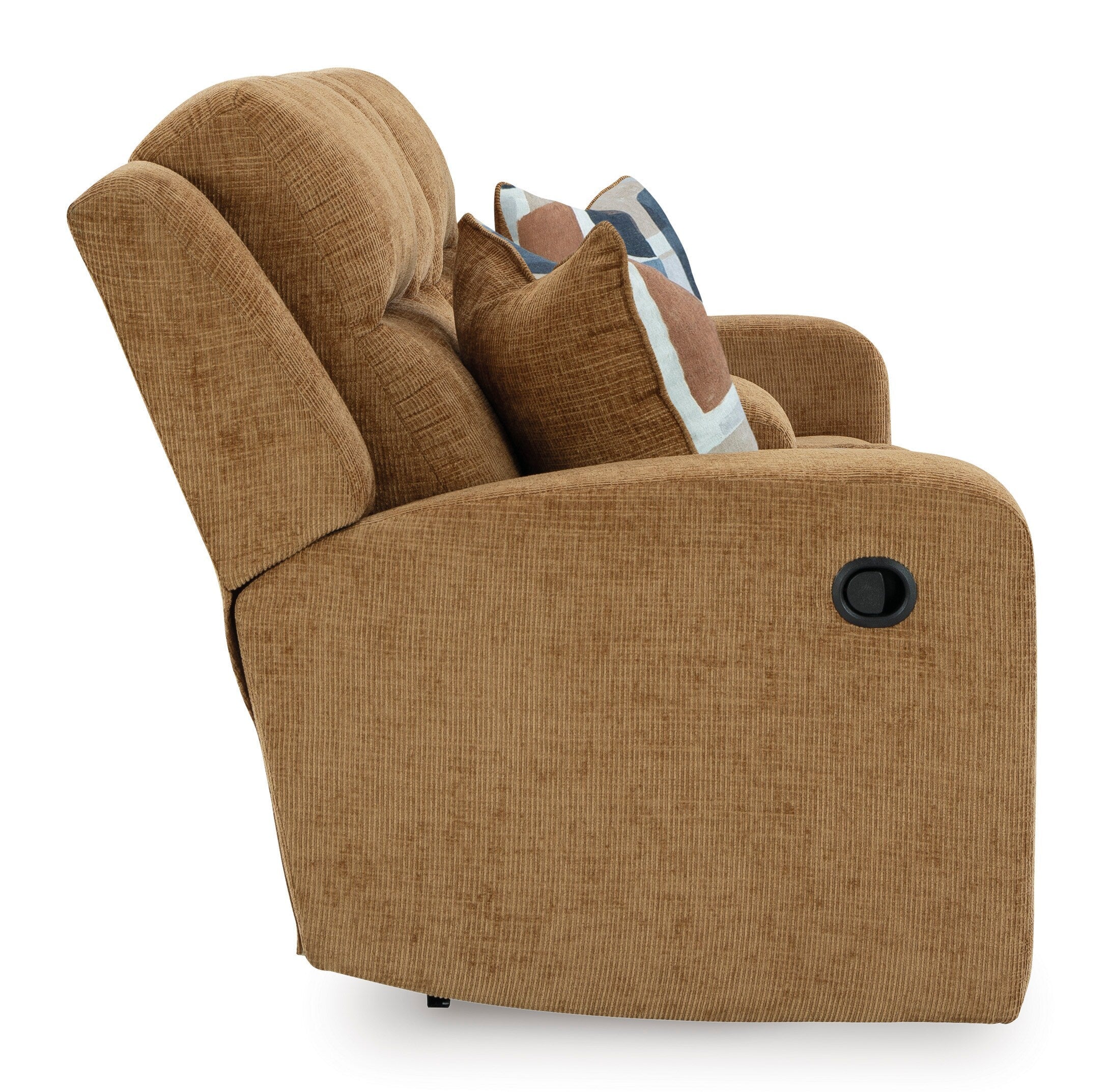 Kanlow Reclining Console Loveseat - Fabric