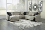 Colleyville 5-Piece Power Reclining Sectional Chaise - Set