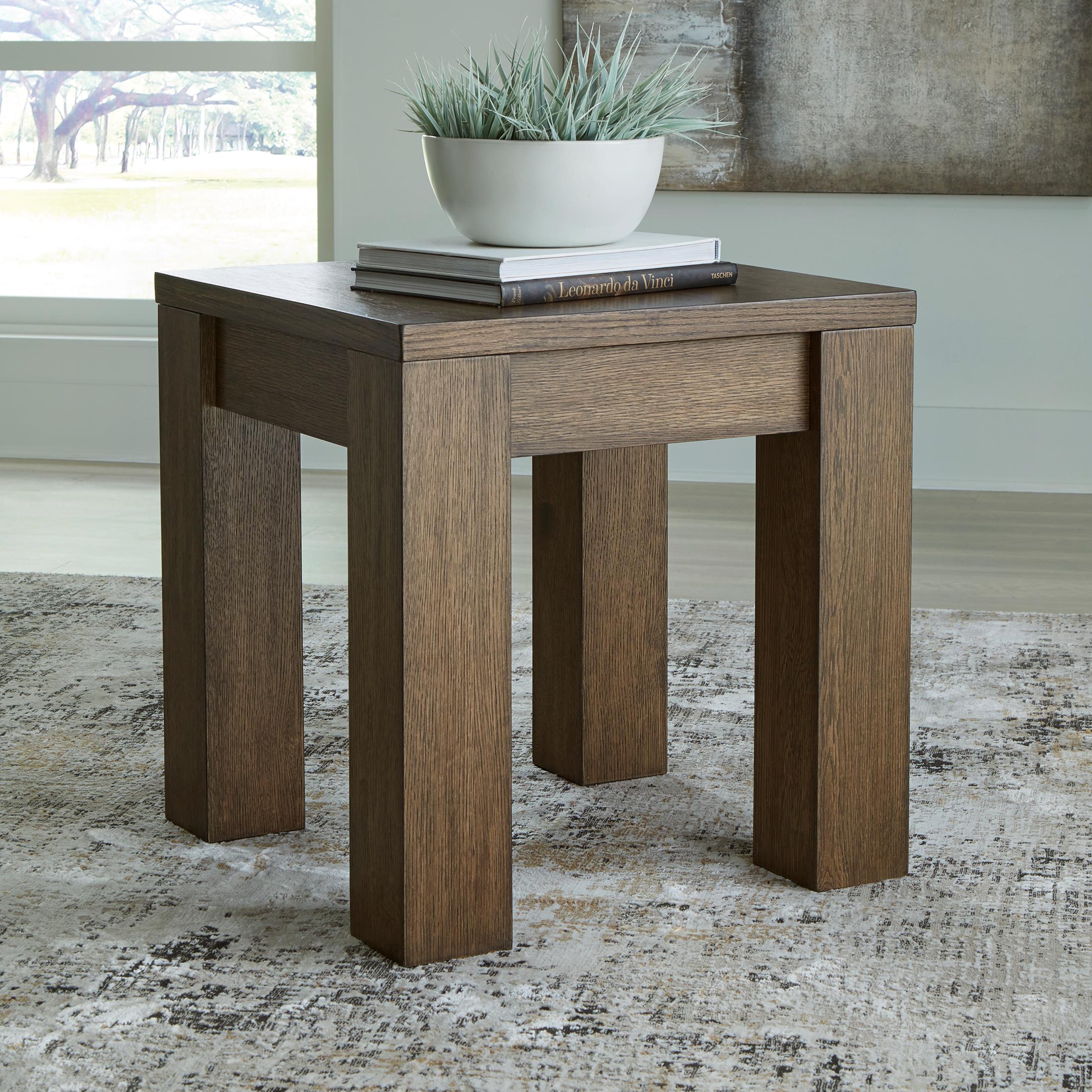 Rosswain Square End Table - Indoor