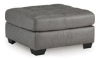 Clairette Court Oversized Accent Ottoman - Fabric