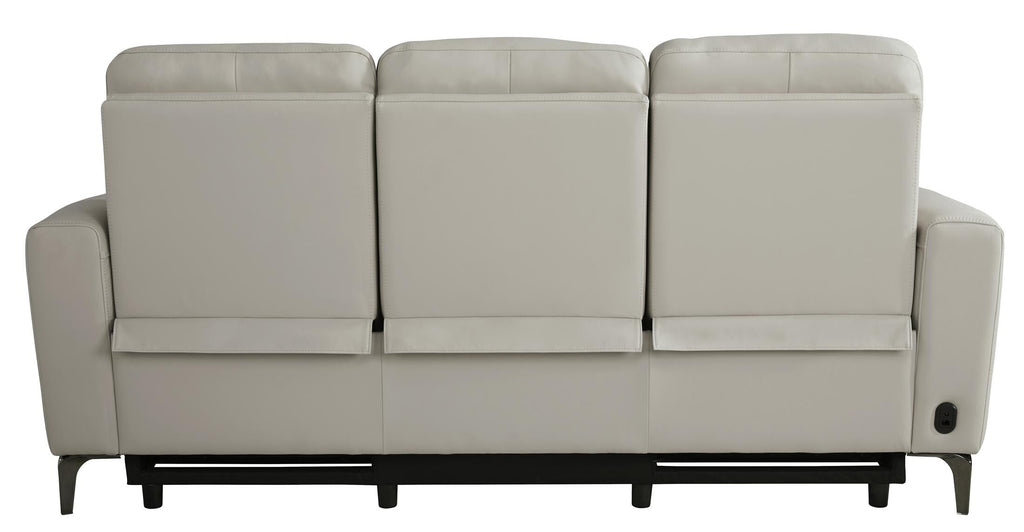Parkside Heights Leather Power Reclining Sofa - Dove Gray